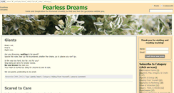 Desktop Screenshot of fearlessdreams.com