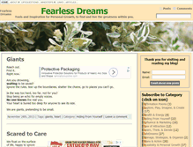 Tablet Screenshot of fearlessdreams.com